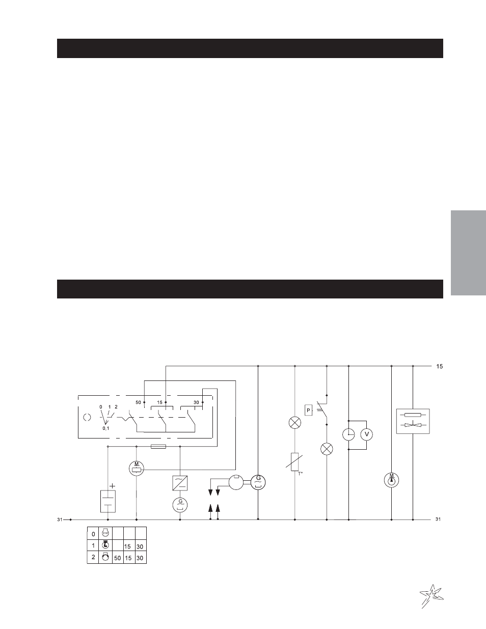 Wiring parts list, Wiring schematic | Smithco Sweep Star V62 (sn 78001 – 78019) Operator Manual User Manual | Page 17 / 22