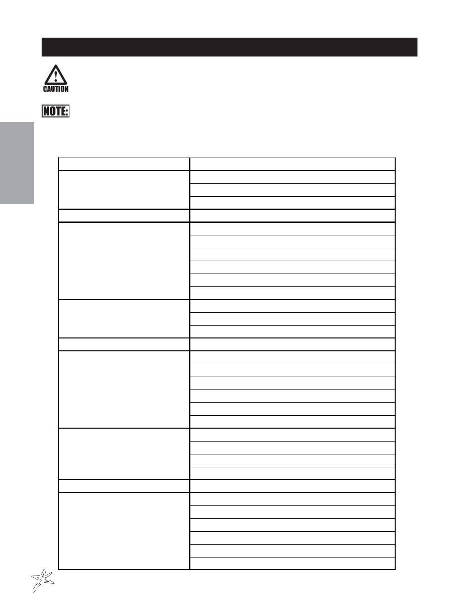 Service chart | Smithco Sweep Star V62 (sn 78191 – 78410) Parts & Service Manual User Manual | Page 10 / 70