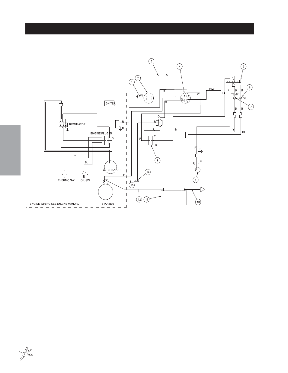 Wiring drawing | Smithco Sweep Star V62 (sn 78191 – 78410) Parts & Service Manual User Manual | Page 14 / 70