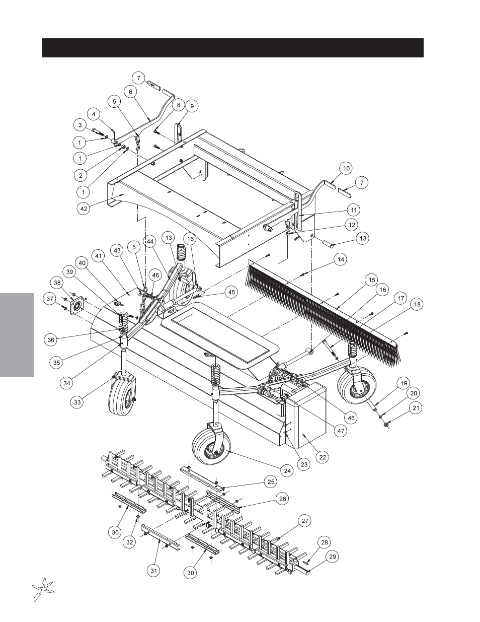 Finger reel drawing | Smithco Sweep Star V62 (sn 78191 – 78410) Parts & Service Manual User Manual | Page 28 / 70