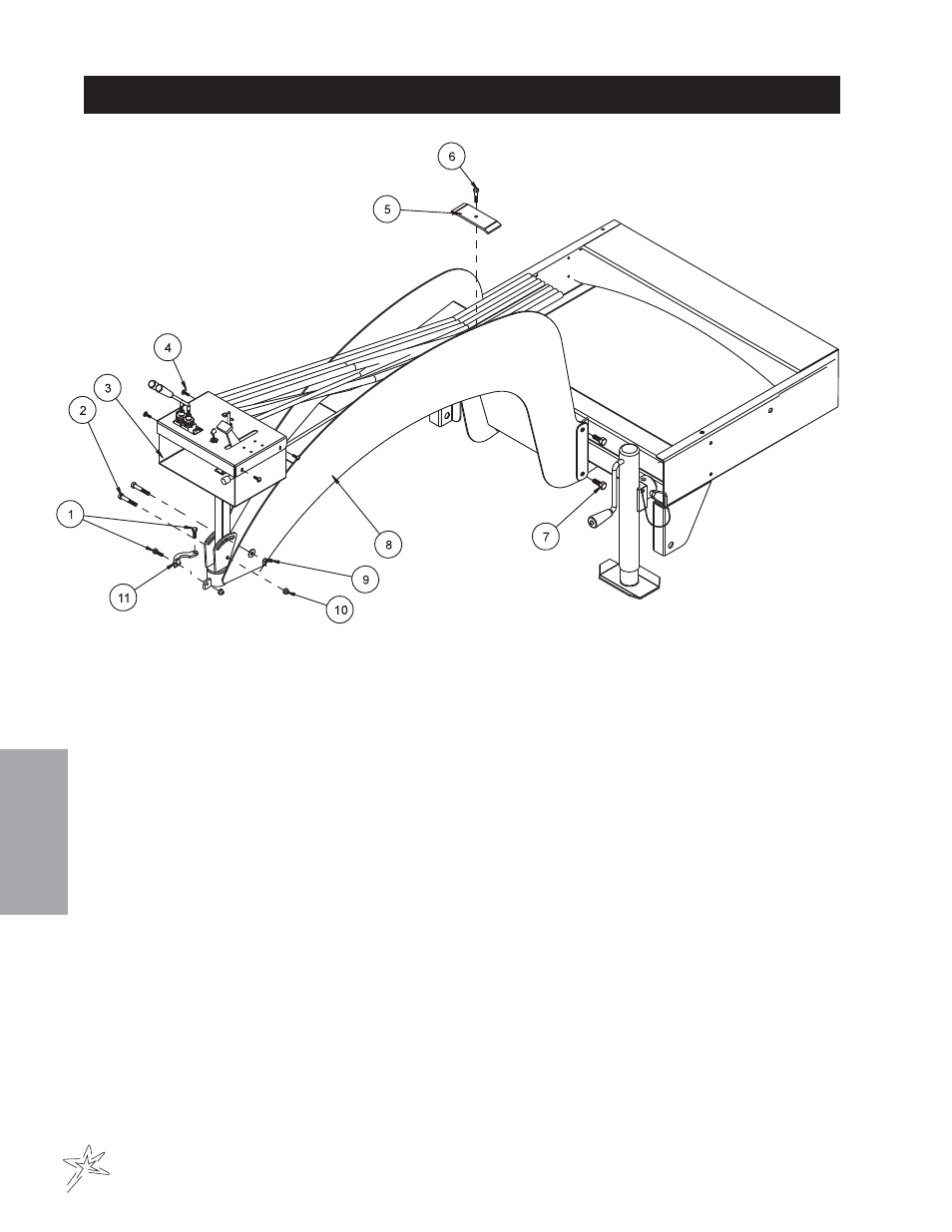 Wheel hitch drawing | Smithco Sweep Star V62 (sn 78191 – 78410) Parts & Service Manual User Manual | Page 46 / 70