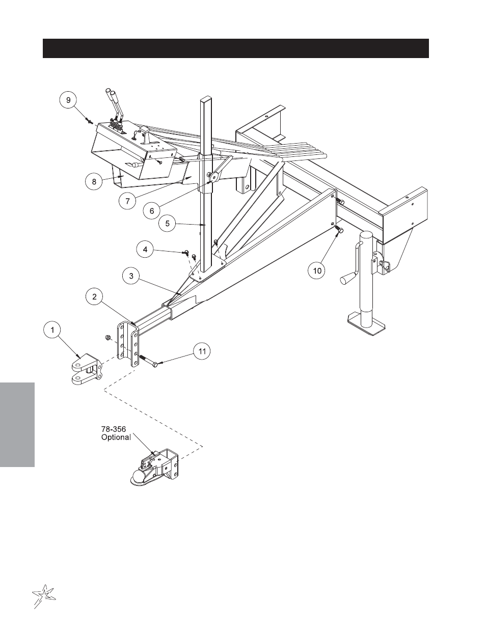 206 clevis hitch drawing | Smithco Sweep Star V62 (sn 78191 – 78410) Parts & Service Manual User Manual | Page 48 / 70