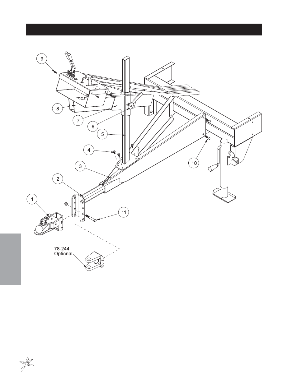 209 ball hitch drawing | Smithco Sweep Star V62 (sn 78191 – 78410) Parts & Service Manual User Manual | Page 50 / 70