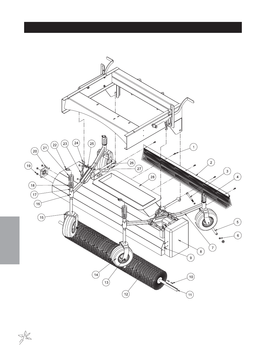210 nylon brush head drawing | Smithco Sweep Star V62 (sn 78191 – 78410) Parts & Service Manual User Manual | Page 62 / 70