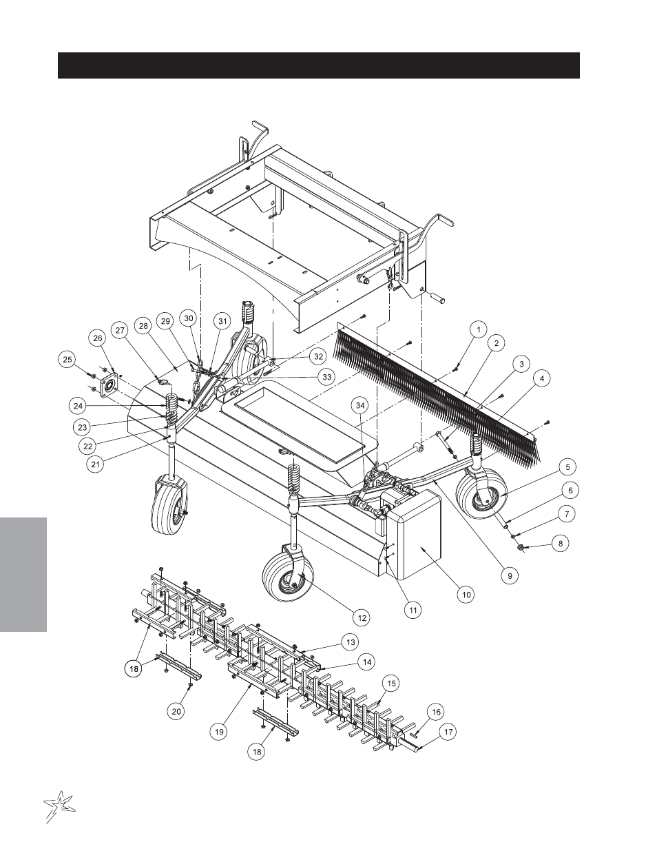 211 rubber finger head drawing | Smithco Sweep Star V62 (sn 78191 – 78410) Parts & Service Manual User Manual | Page 64 / 70