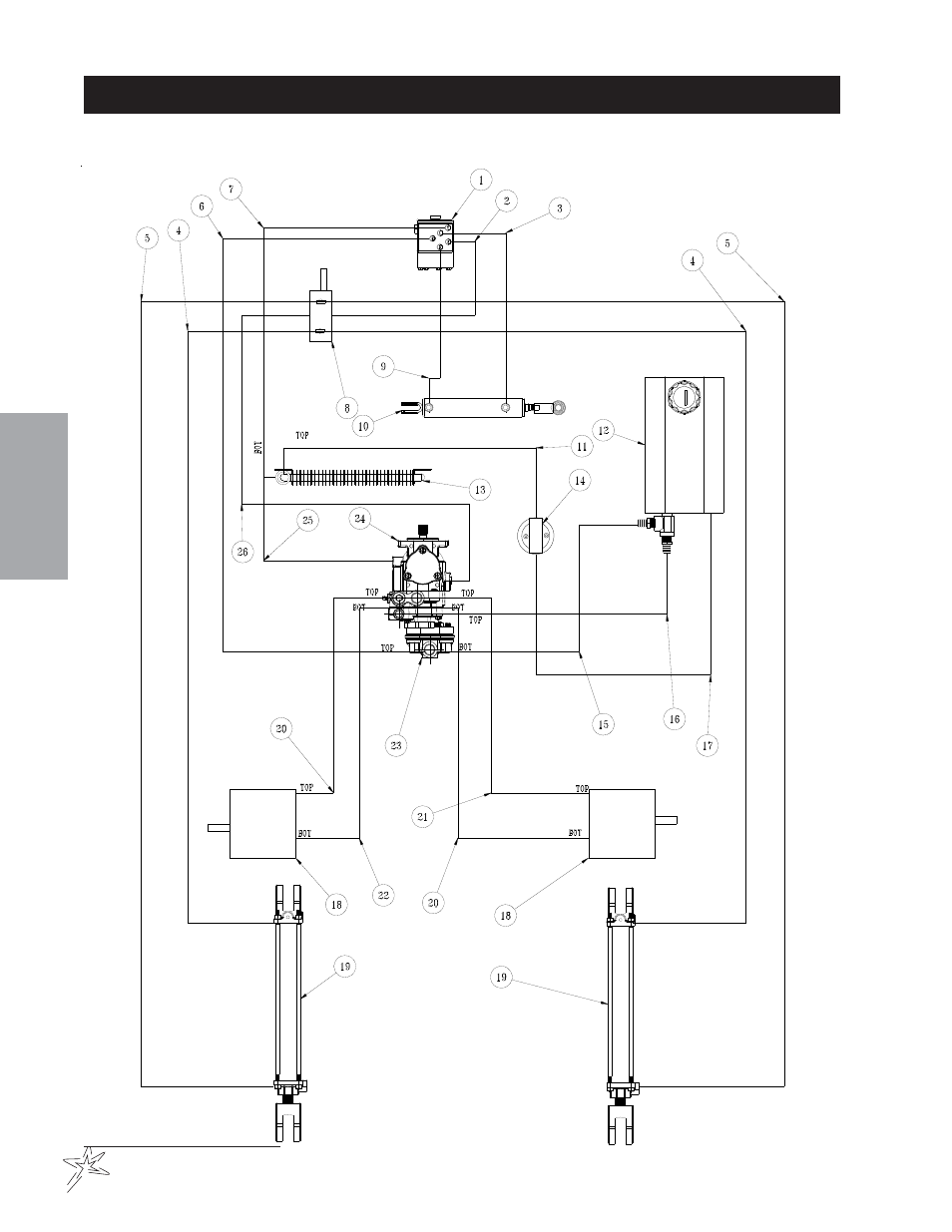 Hydraulic diagram | Smithco TCV 2200 Turf Truck (sn DT2200 – DT2212) Operator Manual User Manual | Page 18 / 56