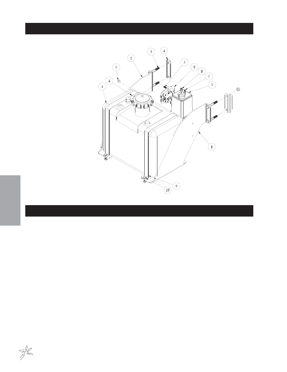 Gas tank drawing gas tank parts list, Parts | Smithco TCV 2200 Turf Truck (sn DT2200 – DT2212) Operator Manual User Manual | Page 28 / 56