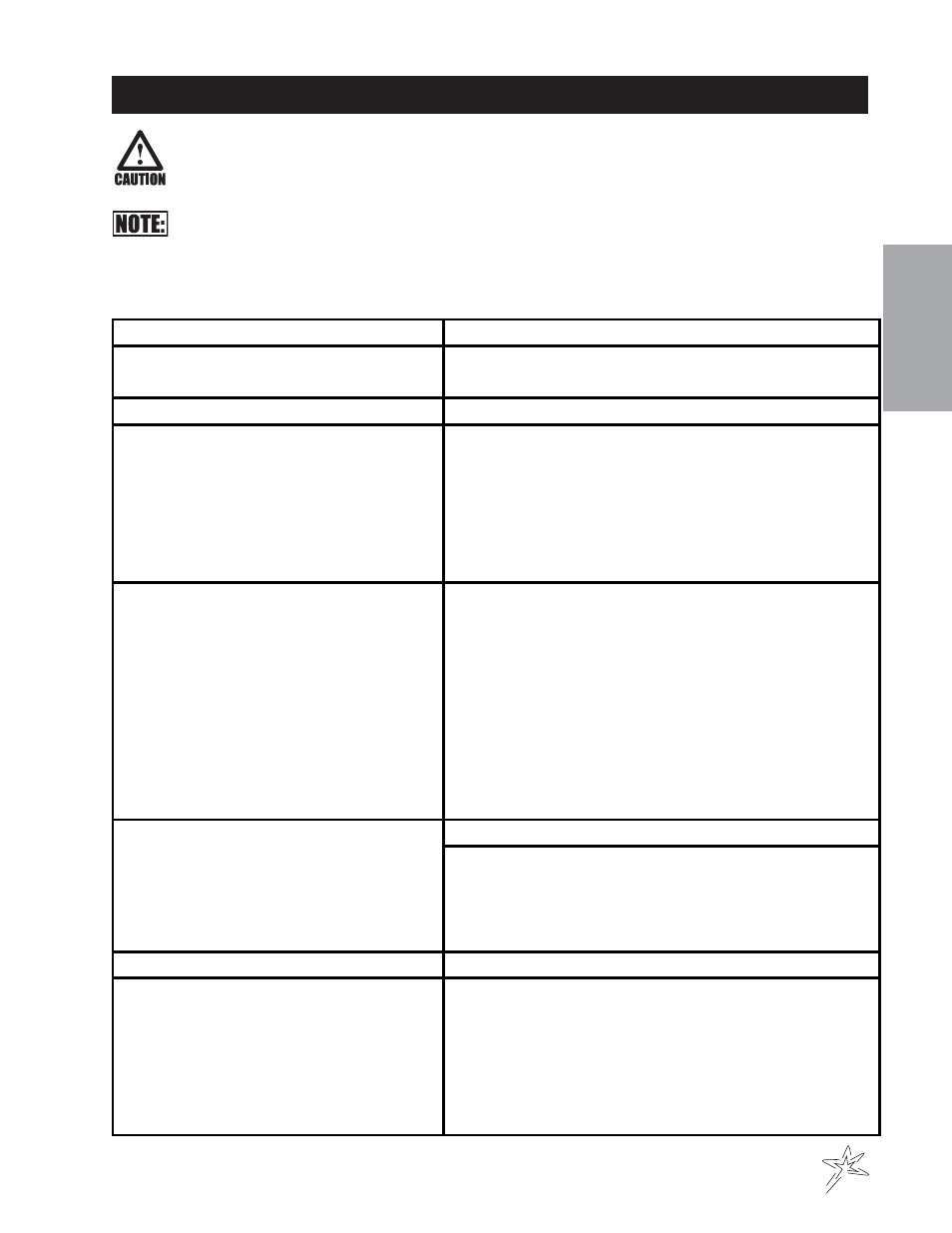 Service chart | Smithco TCV 5000 Turf Truck (sn DT310022 – Current) Operator Manual User Manual | Page 13 / 54
