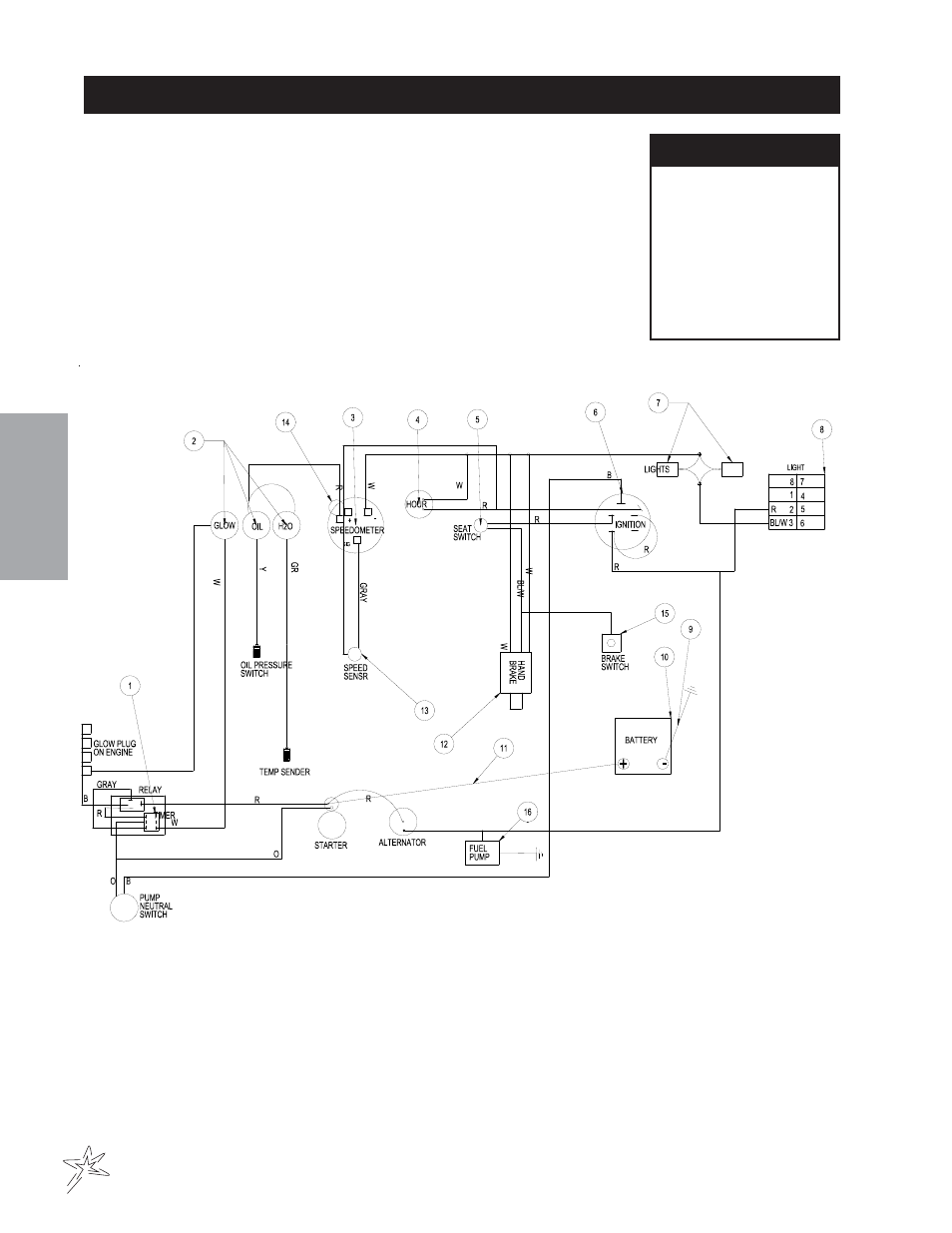 Wiring diagram | Smithco TCV 5000 Turf Truck (sn DT310022 – Current) Operator Manual User Manual | Page 16 / 54