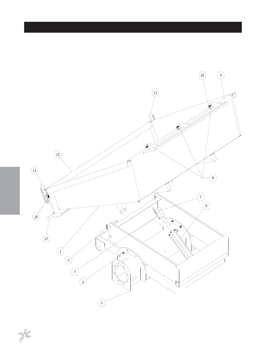 028 cargo tailgate box drawing | Smithco TCV 5000 Turf Truck (sn DT310022 – Current) Operator Manual User Manual | Page 36 / 54