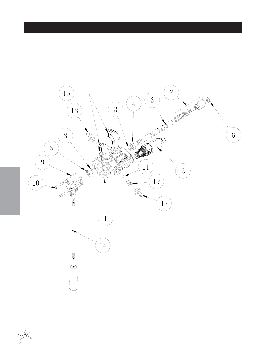 043 single-bank hydraulic valve drawing | Smithco TCV 5000 Turf Truck (sn DT310022 – Current) Operator Manual User Manual | Page 38 / 54