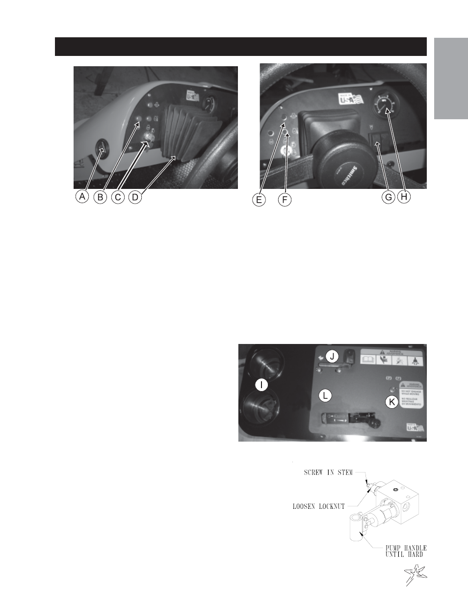Controls & instruments | Smithco TCV 5000 Turf Truck (sn DT310022 – Current) Operator Manual User Manual | Page 7 / 54