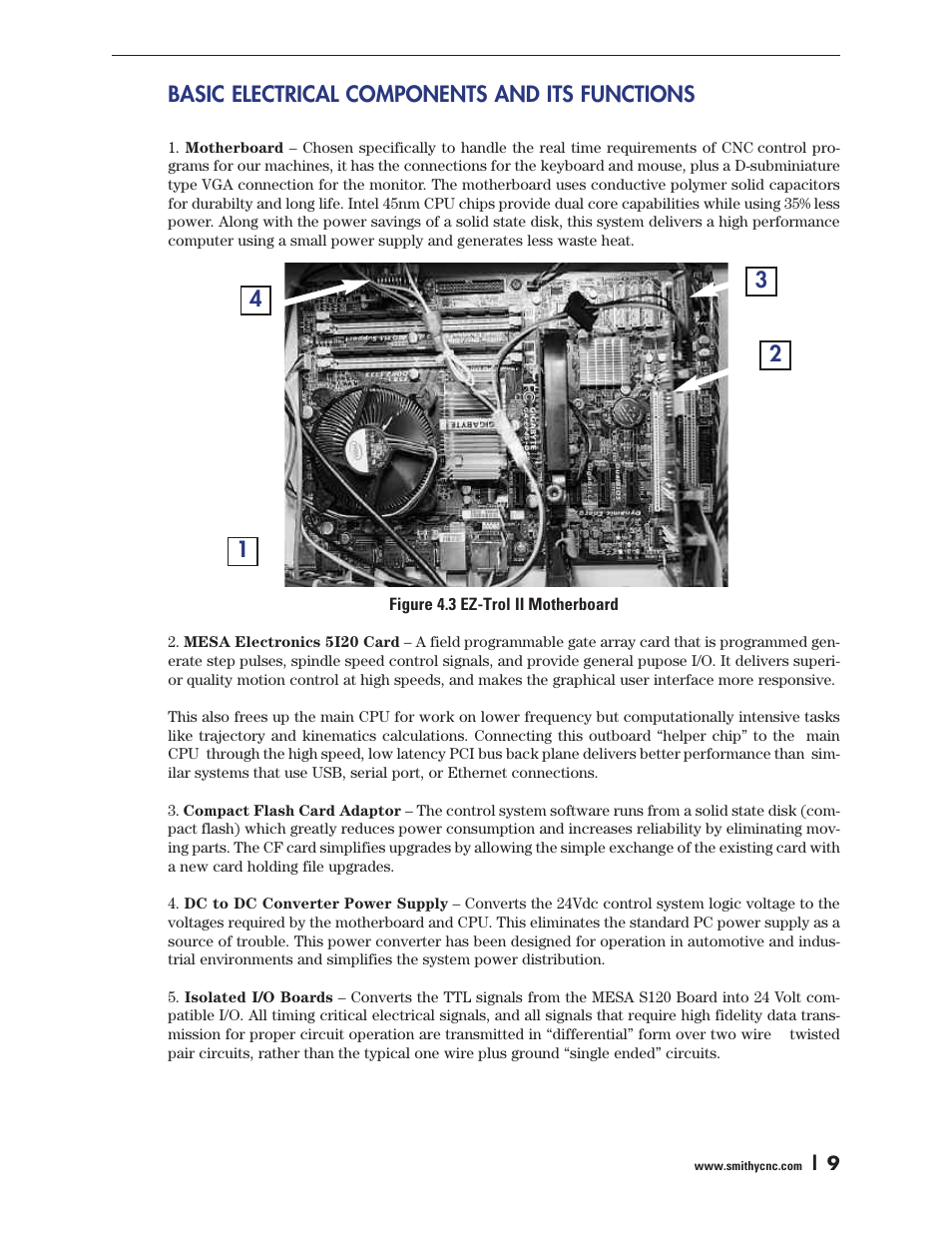 Basic electrical components and its functions | Smithy Ez-Trol2 User Manual | Page 15 / 83