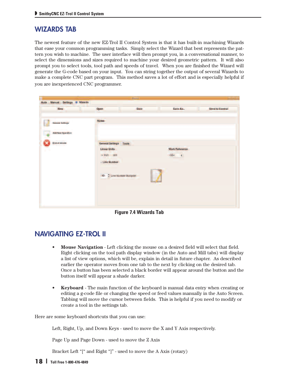 Wizards tab, Navigating ez-trol ii | Smithy Ez-Trol2 User Manual | Page 24 / 83