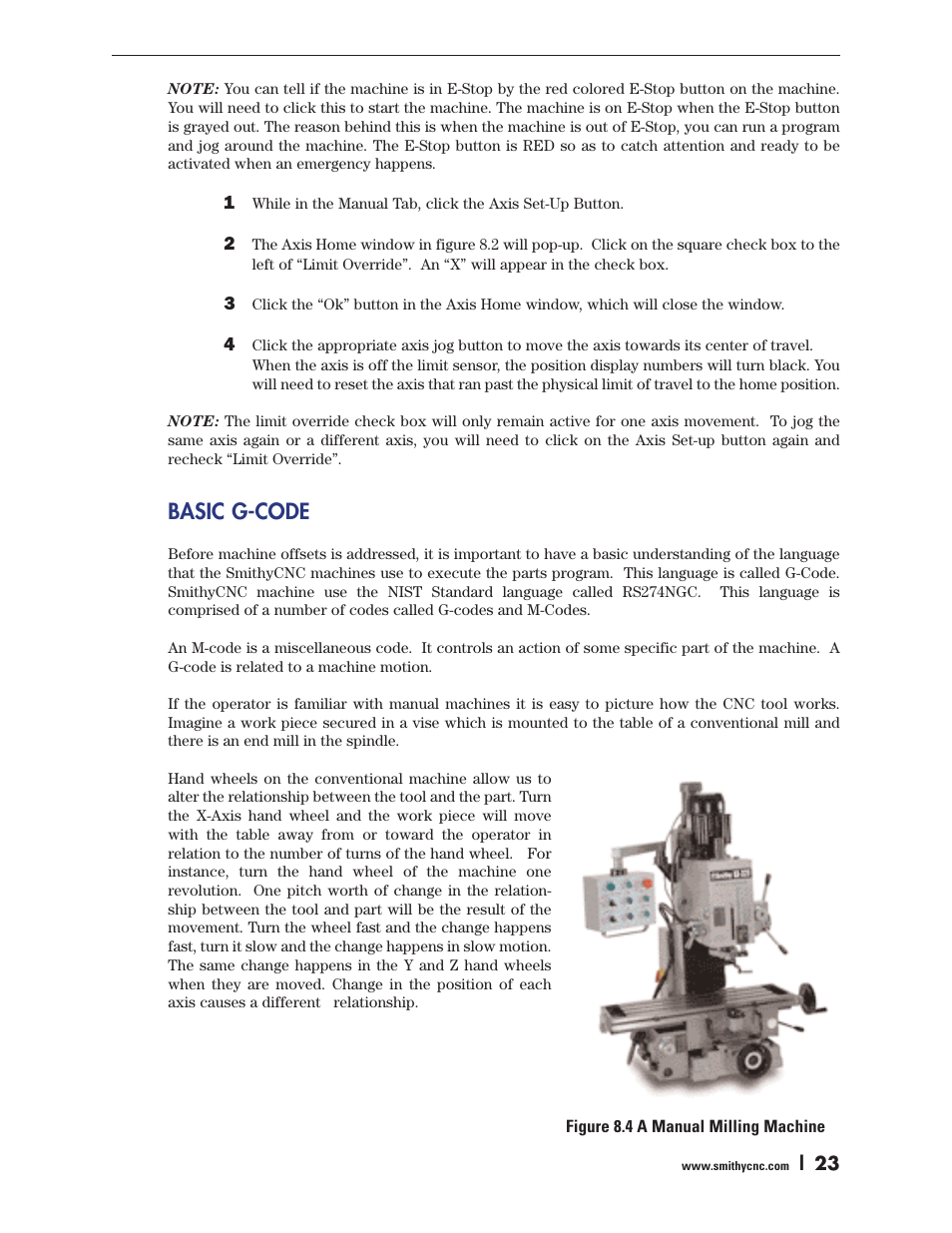 Basic g-code | Smithy Ez-Trol2 User Manual | Page 29 / 83