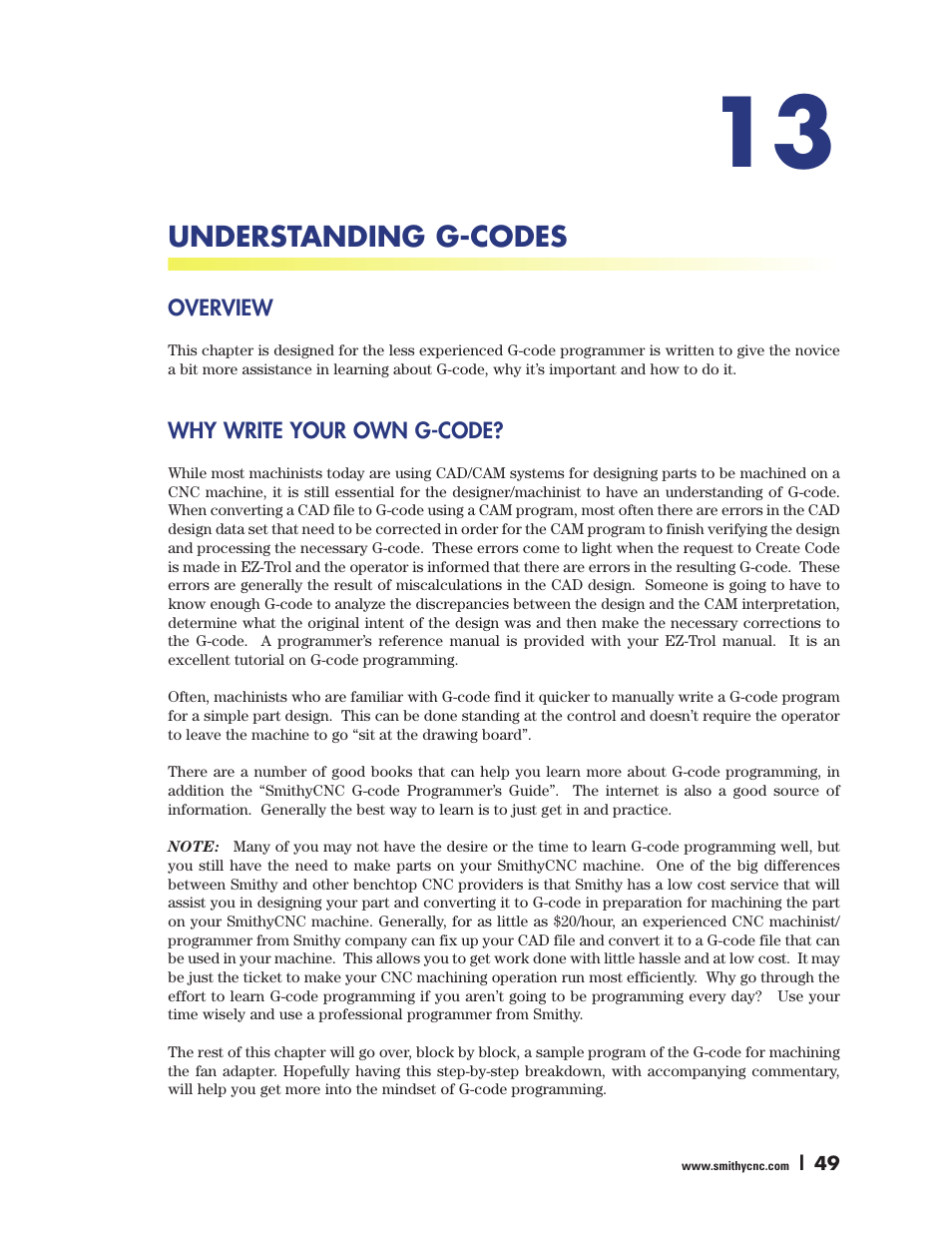 Understanding g-codes | Smithy Ez-Trol2 User Manual | Page 55 / 83