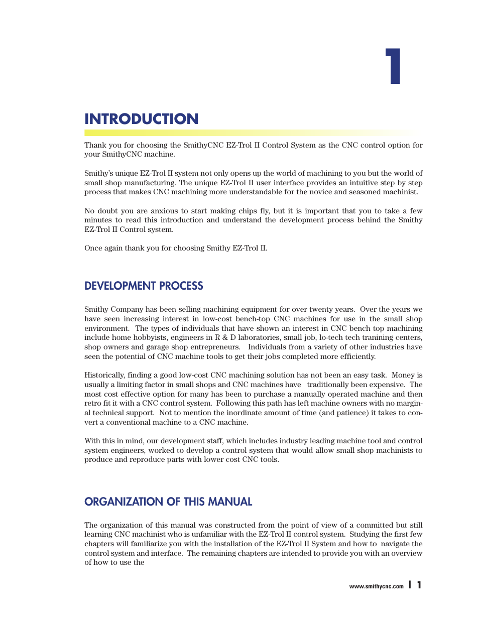 Introduction | Smithy Ez-Trol2 User Manual | Page 7 / 83