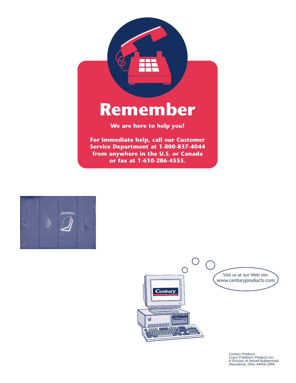 Remember | Century PM-1779AA User Manual | Page 12 / 12