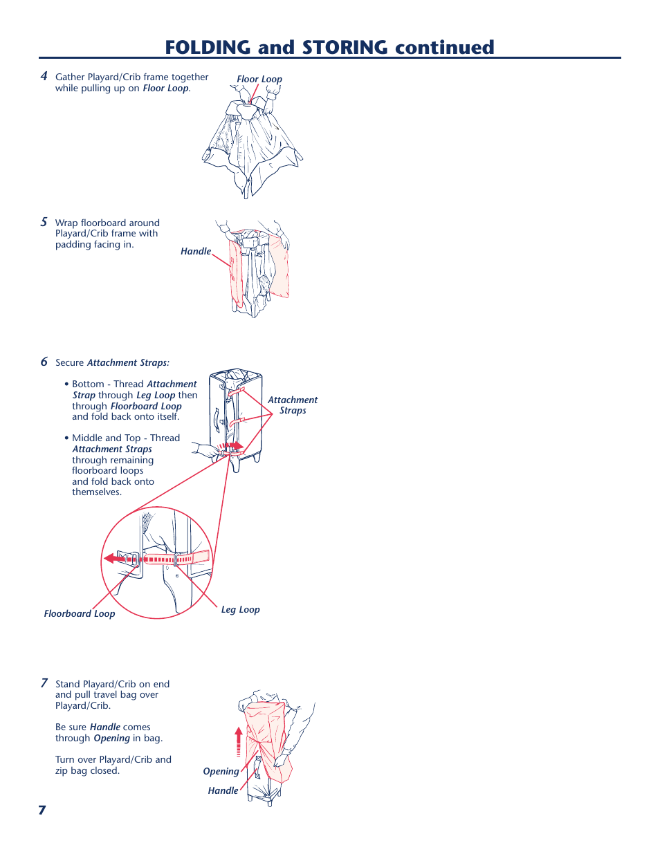 Folding and storing continued | Century PM-1779AA User Manual | Page 8 / 12