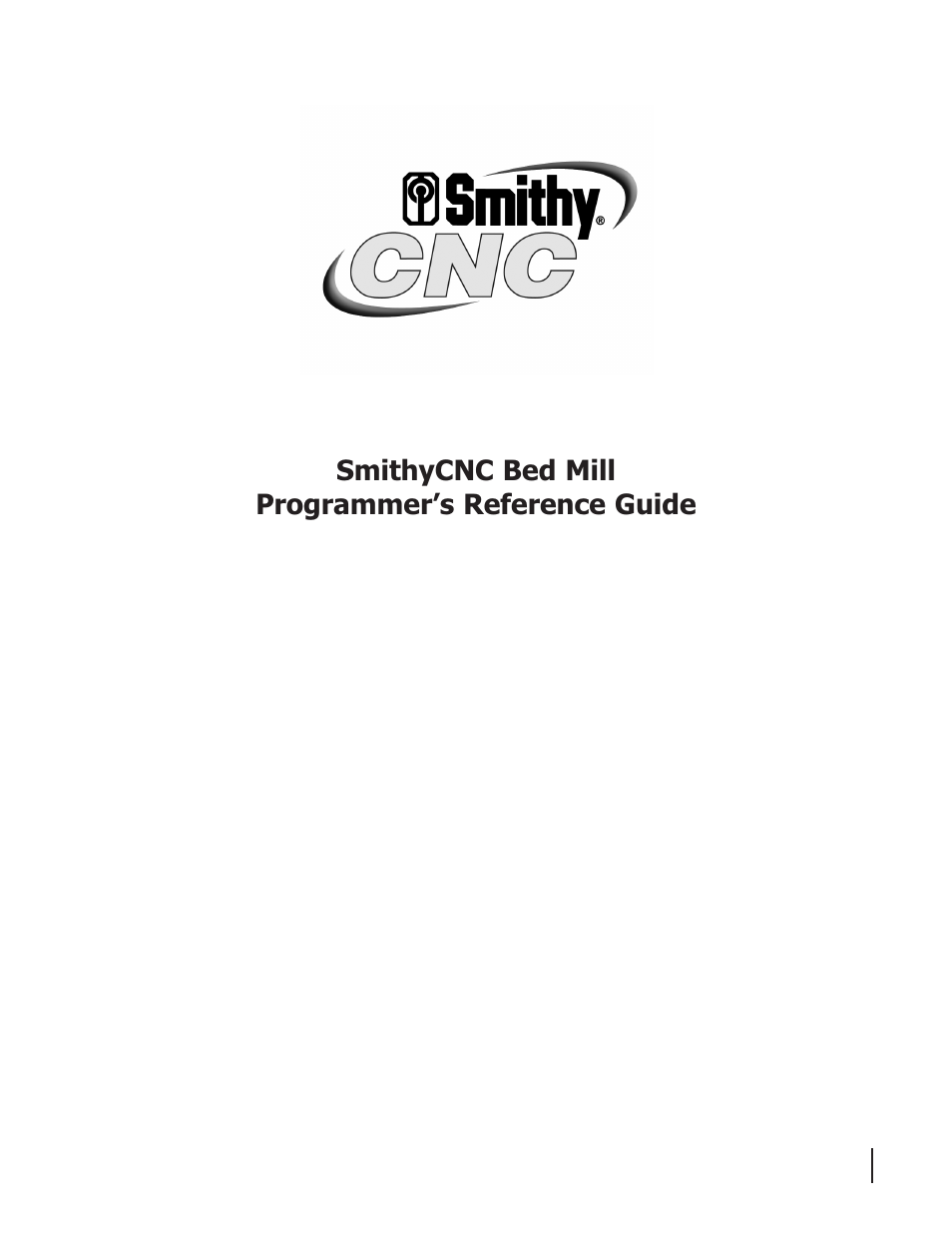 Smithy CNC Mills User Manual | 120 pages