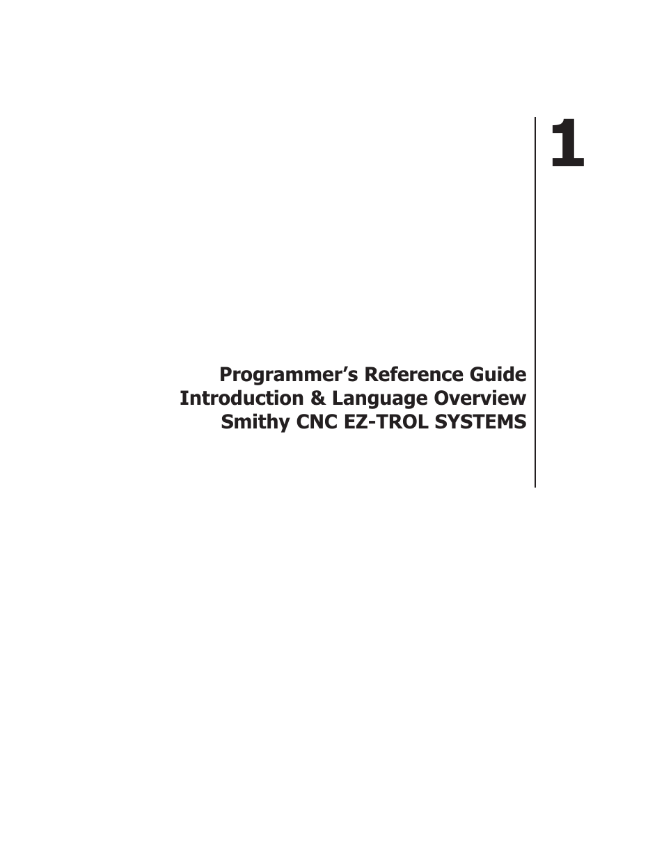 Chpater 1 language overview.pdf | Smithy CNC Mills User Manual | Page 5 / 120
