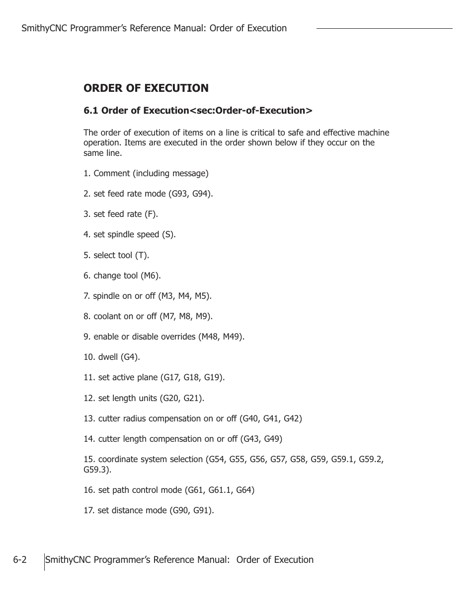 Order of execution | Smithy CNC Mills User Manual | Page 67 / 120