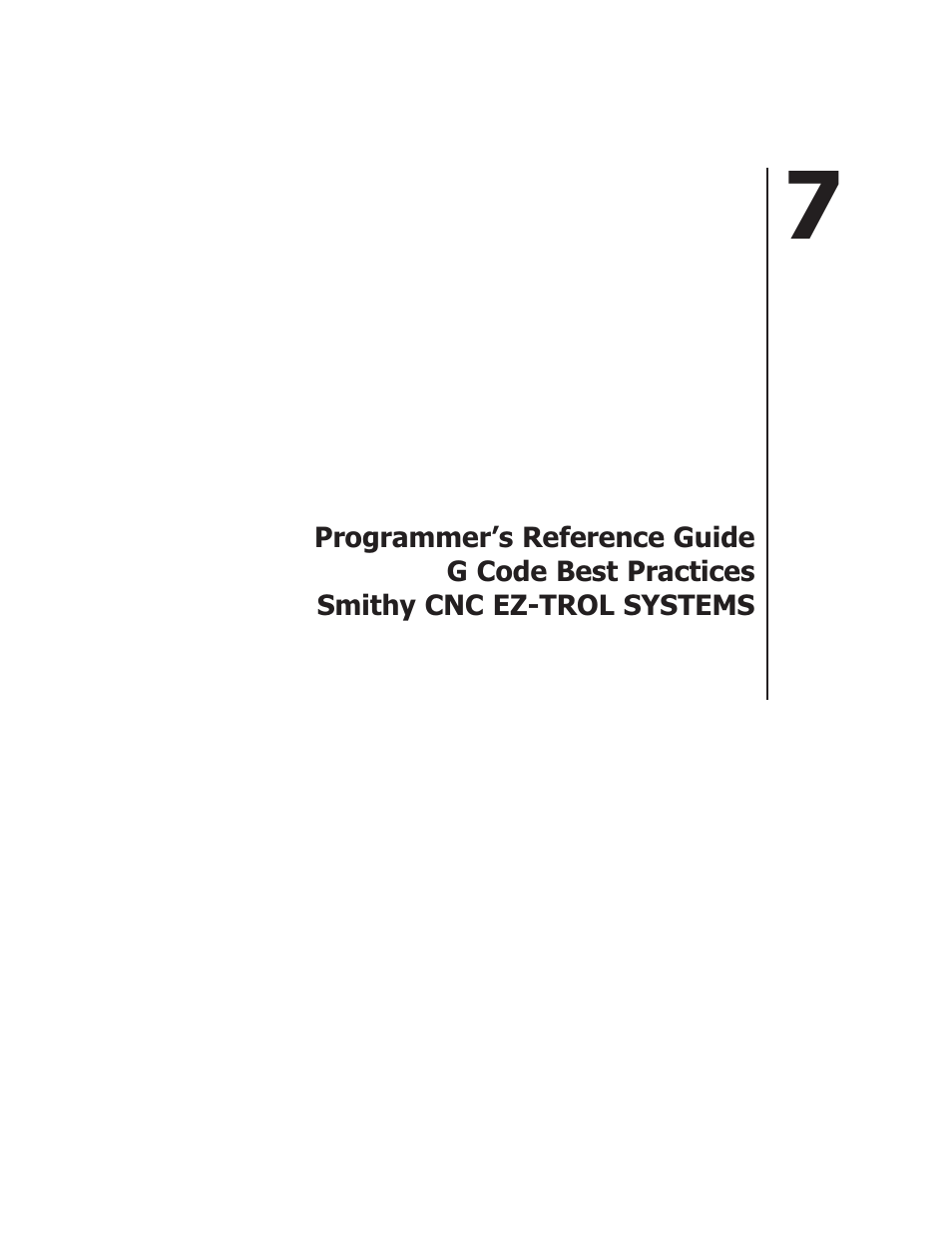 Chpater 7 g code best practices.pdf | Smithy CNC Mills User Manual | Page 69 / 120