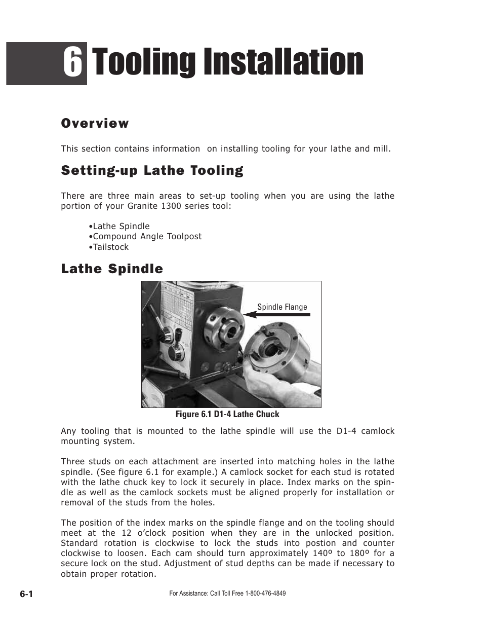 Tooling installation, Overview, Setting-up lathe tooling | Lathe spindle | Smithy GN1300 User Manual | Page 53 / 123