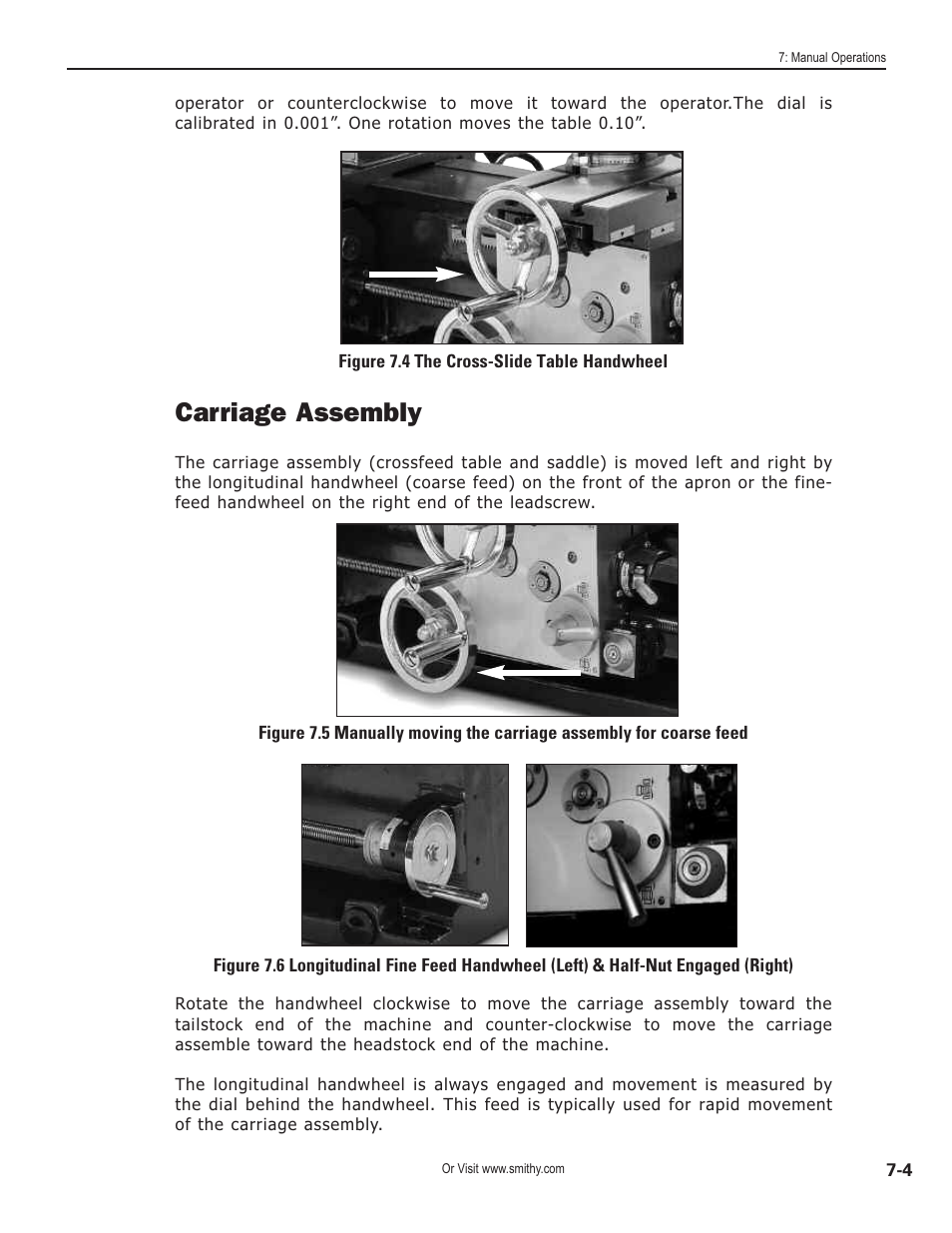 Carriage assembly | Smithy GN1300 User Manual | Page 62 / 123