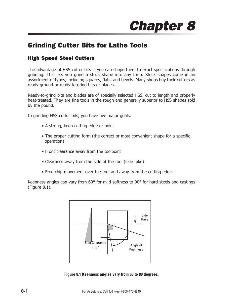 Chapter 8, Grinding cutter bits for lathe tools | Smithy Midas 1220 LTD User Manual | Page 36 / 105