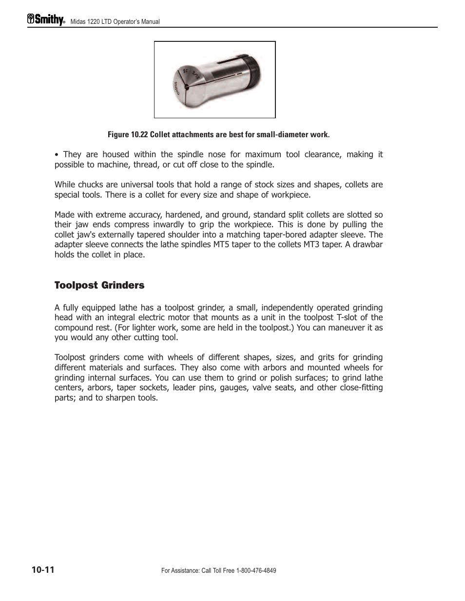 Toolpost grinders | Smithy Midas 1220 LTD User Manual | Page 54 / 105