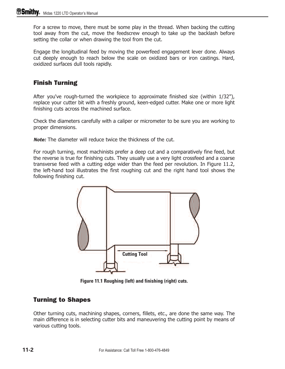 Finish turning, Turning to shapes | Smithy Midas 1220 LTD User Manual | Page 56 / 105