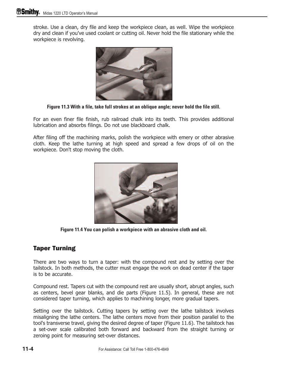Taper turning | Smithy Midas 1220 LTD User Manual | Page 58 / 105