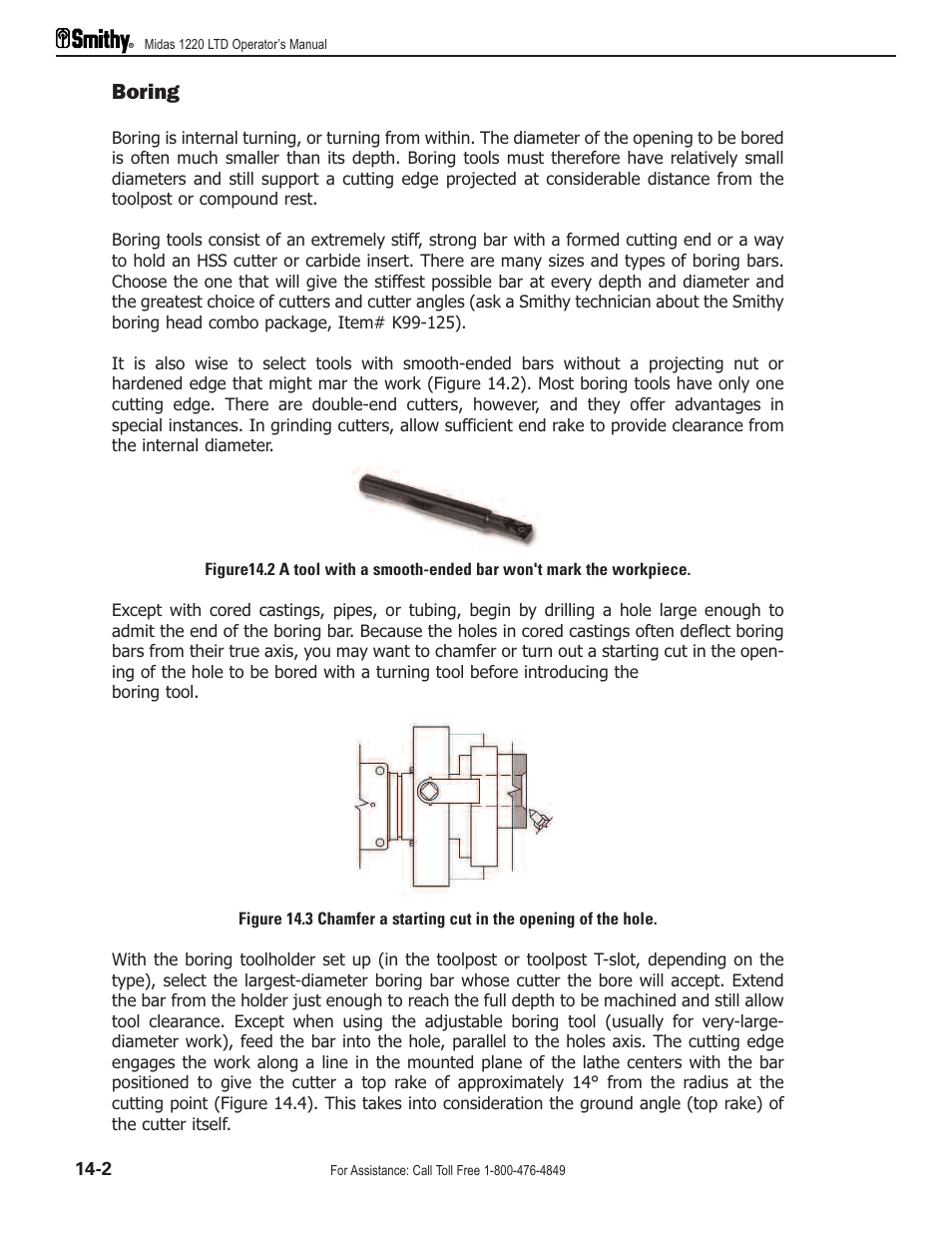 Boring | Smithy Midas 1220 LTD User Manual | Page 66 / 105