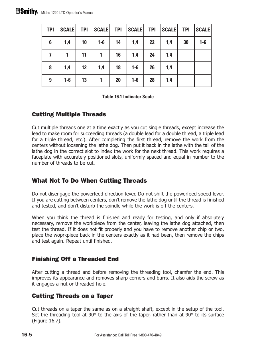 Smithy Midas 1220 LTD User Manual | Page 76 / 105