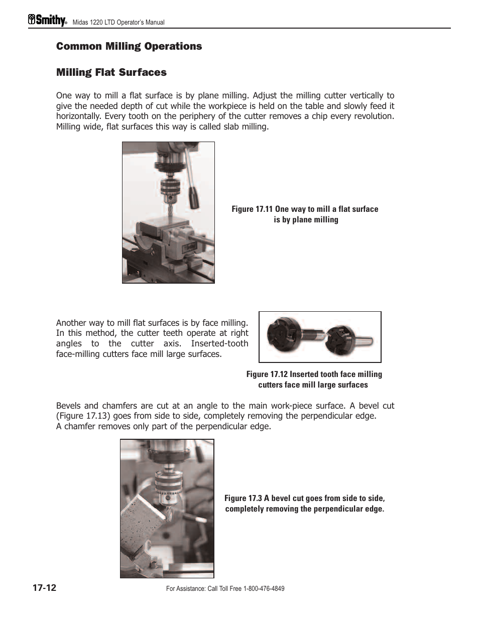 Common milling operations milling flat surfaces | Smithy Midas 1220 LTD User Manual | Page 90 / 105