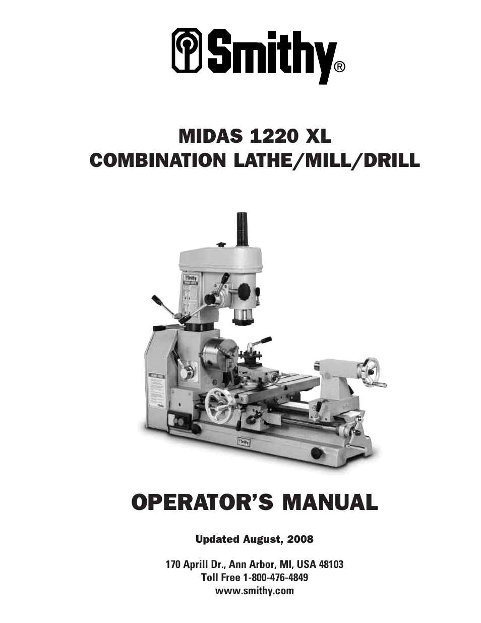 Smithy Midas 1220 XL User Manual | 115 pages