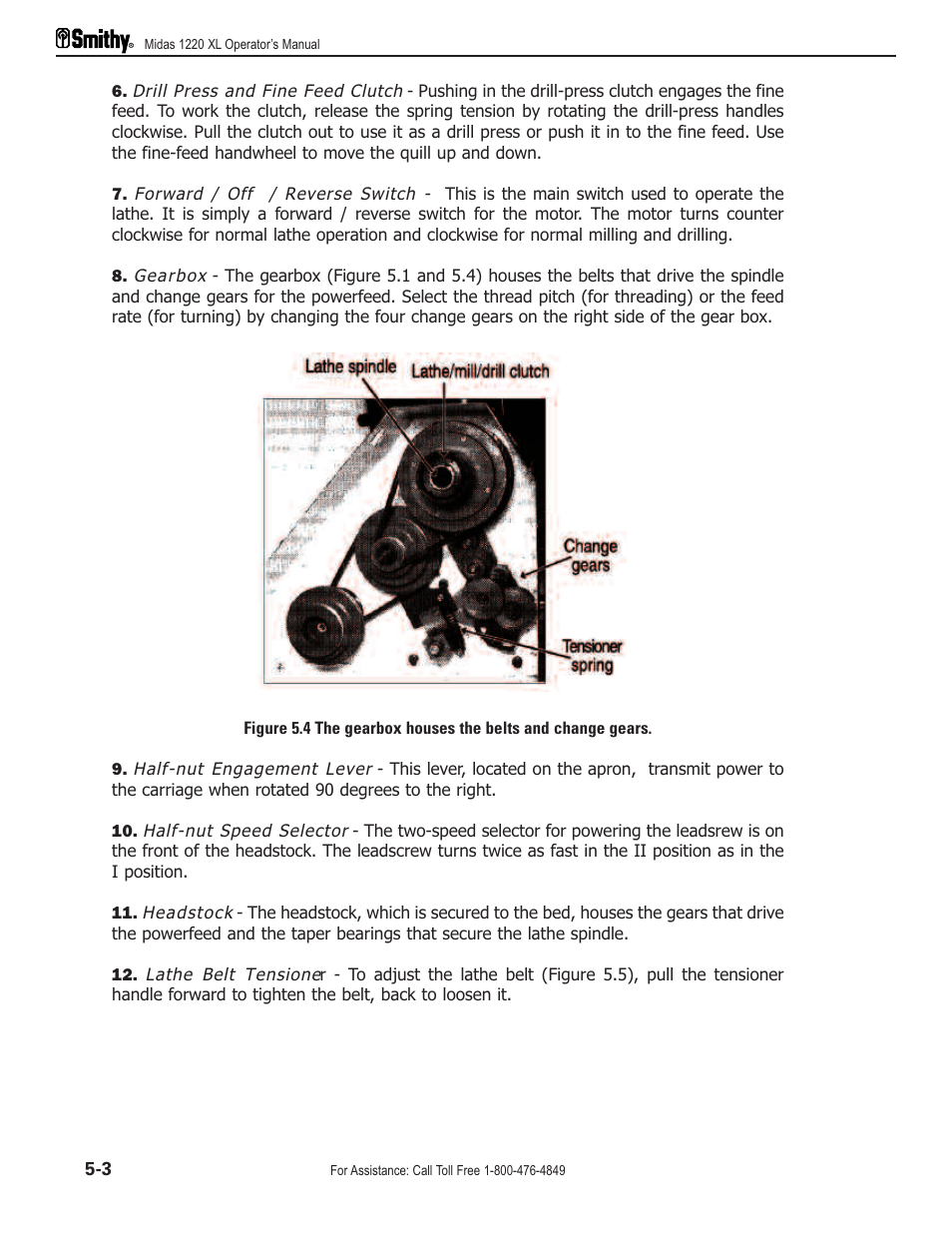 Smithy Midas 1220 XL User Manual | Page 18 / 115