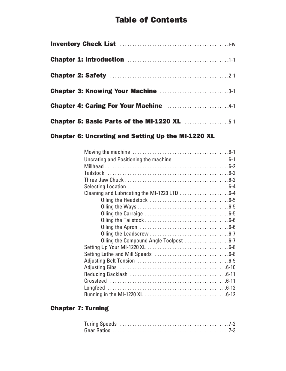 Smithy Midas 1220 XL User Manual | Page 3 / 115