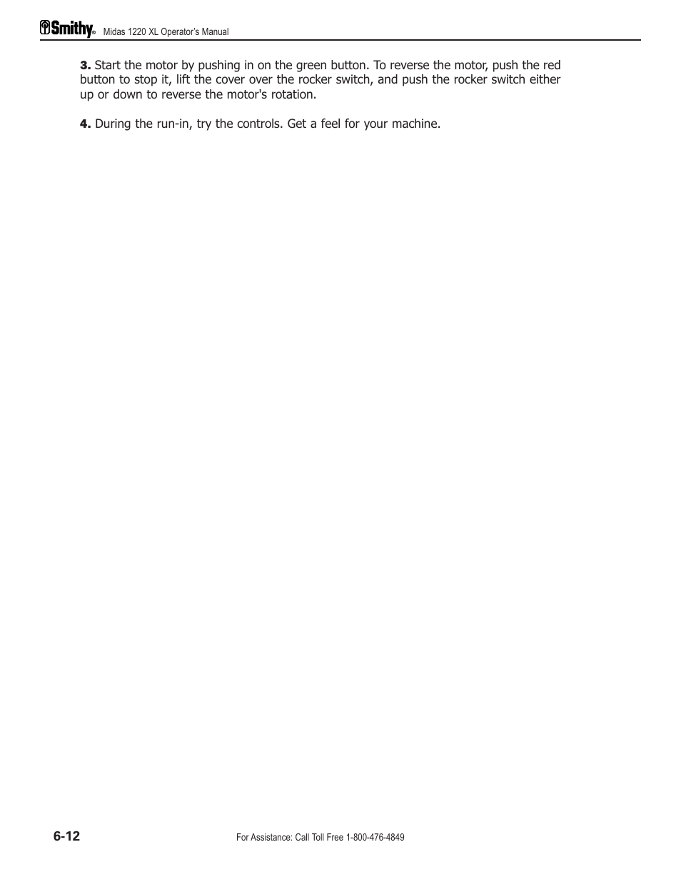 Smithy Midas 1220 XL User Manual | Page 34 / 115