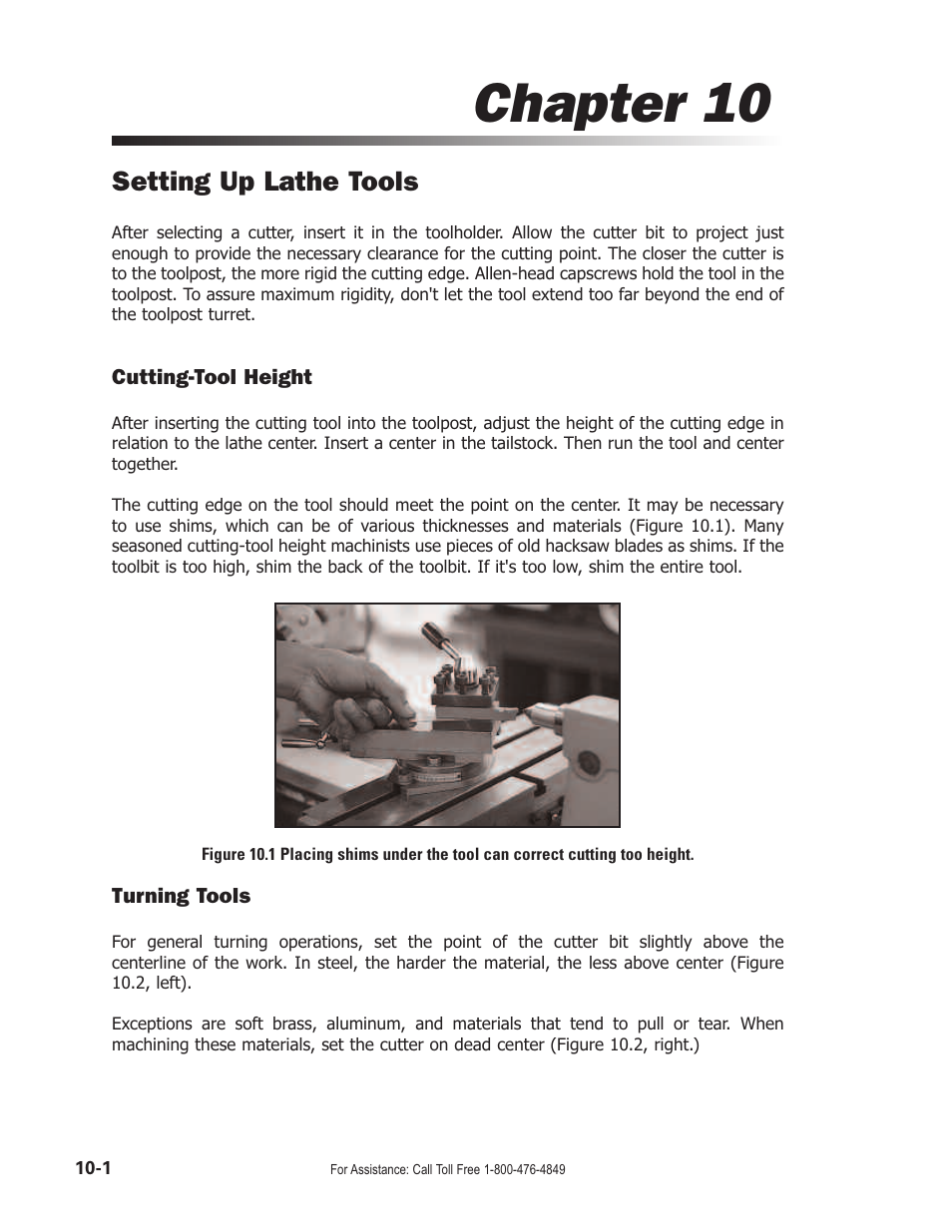 Chapter 10, Setting up lathe tools | Smithy Midas 1220 XL User Manual | Page 48 / 115