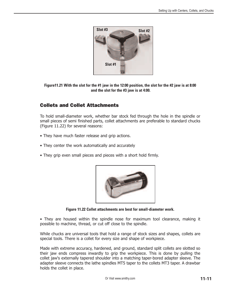 Collets and collet attachments | Smithy Midas 1220 XL User Manual | Page 61 / 115