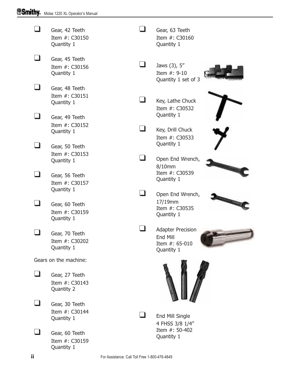 Smithy Midas 1220 XL User Manual | Page 8 / 115