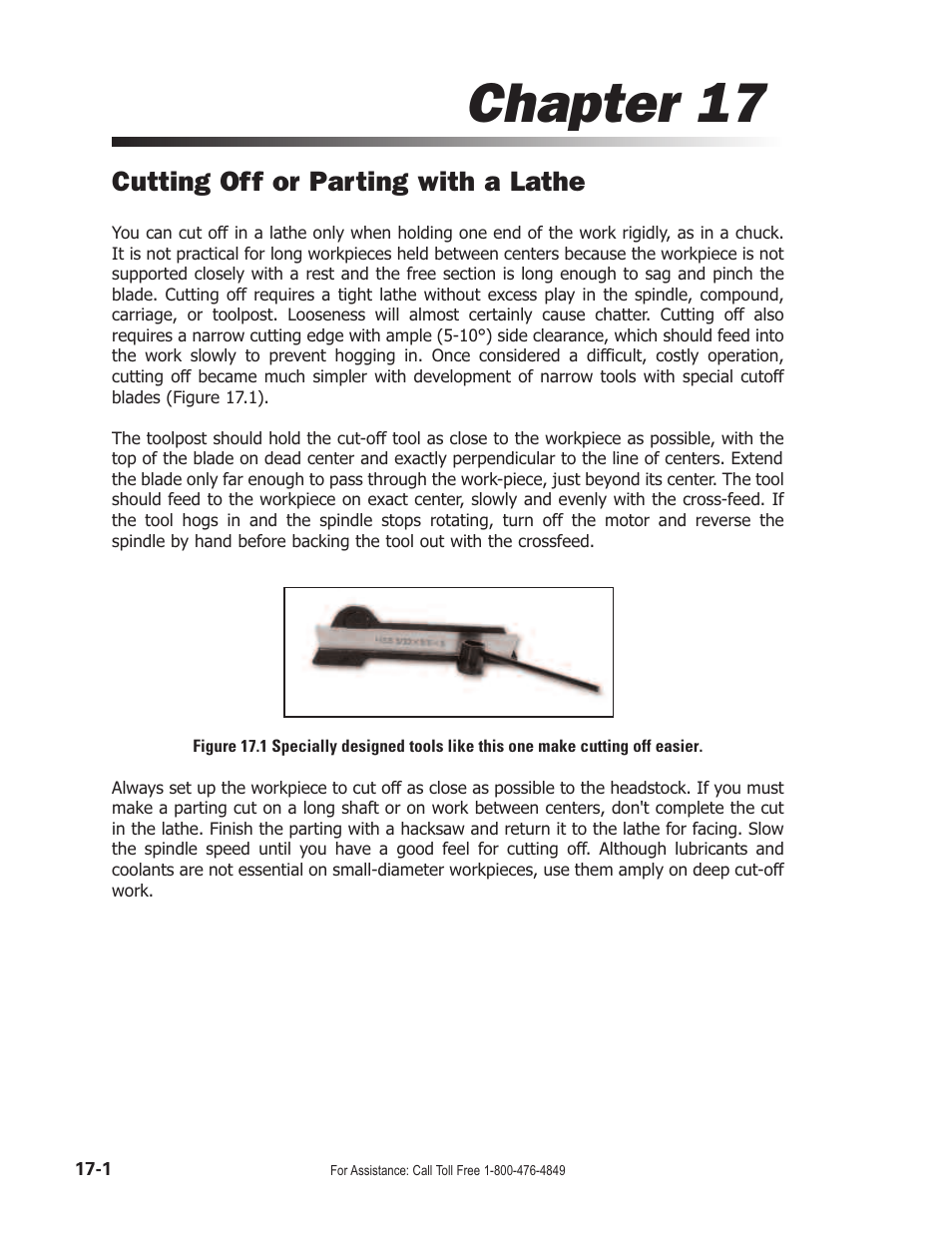 Chapter 17, Cutting off or parting with a lathe | Smithy Midas 1220 XL User Manual | Page 84 / 115