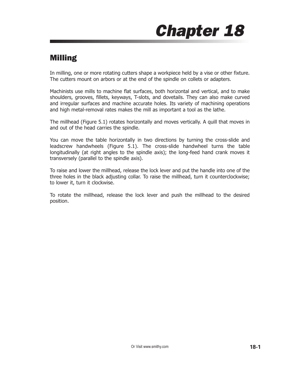 Chapter 18, Milling | Smithy Midas 1220 XL User Manual | Page 85 / 115