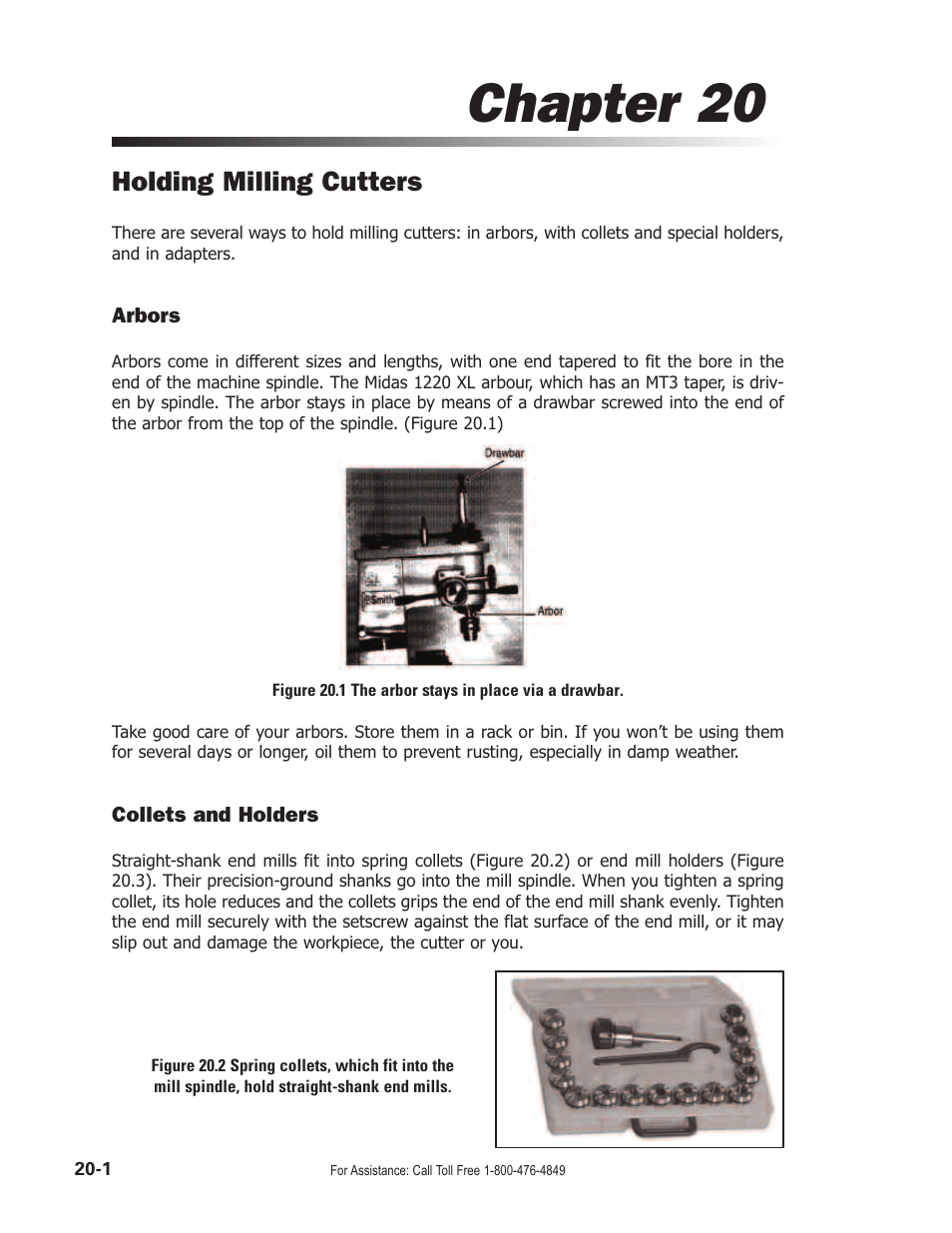 Chapter 20, Holding milling cutters | Smithy Midas 1220 XL User Manual | Page 88 / 115
