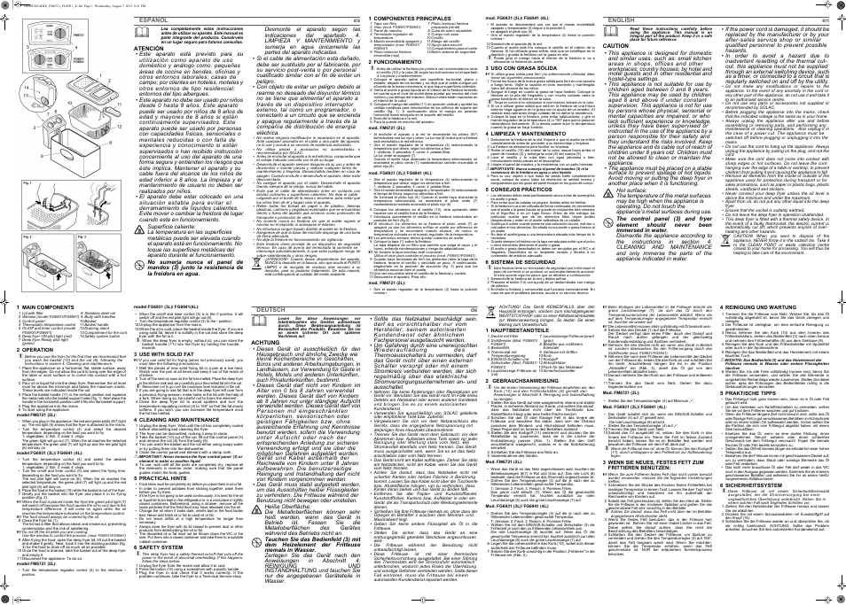 SOLAC FG6931 User Manual | 12 pages