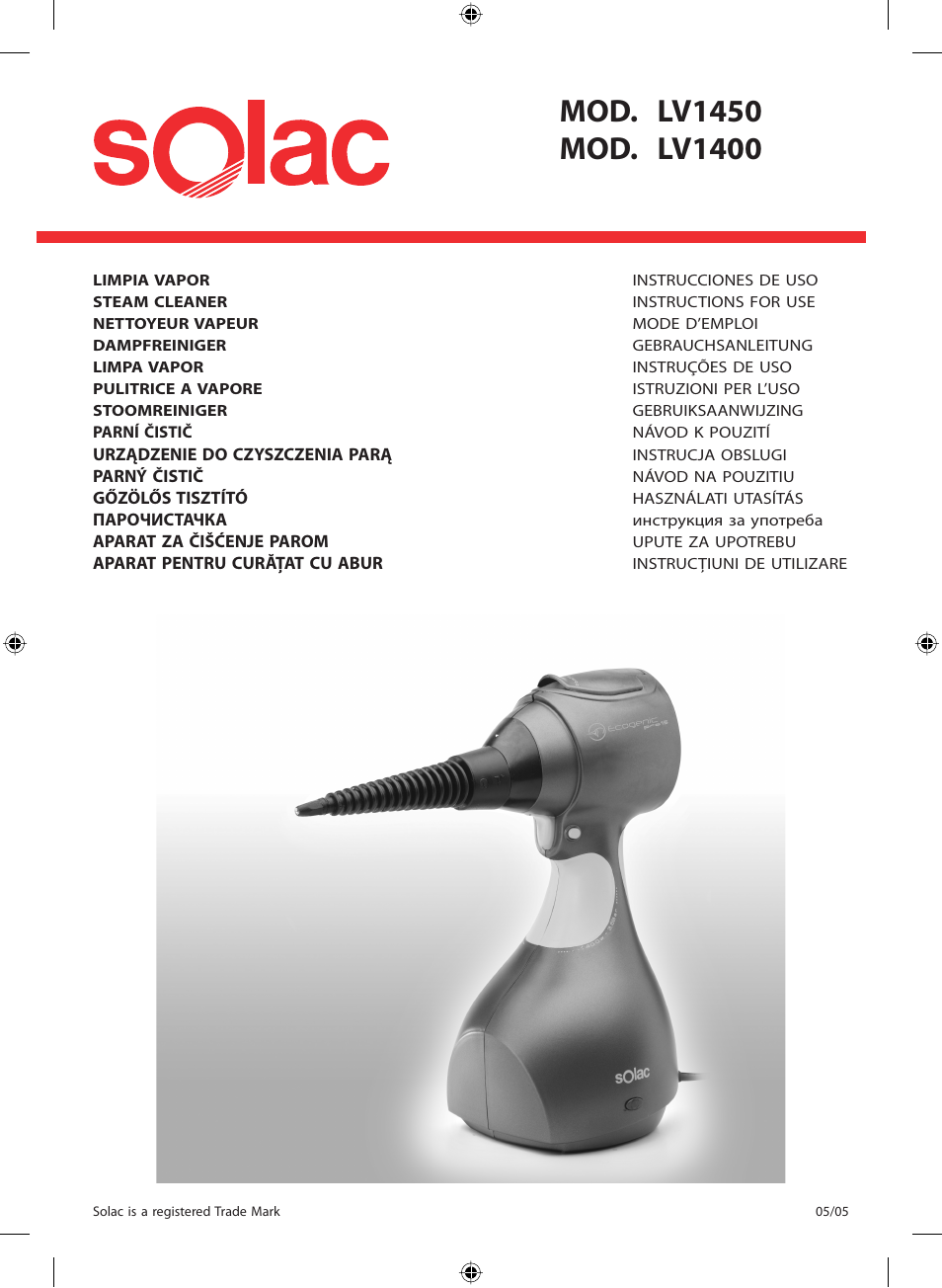 SOLAC LV1450 User Manual | Page 2 / 63