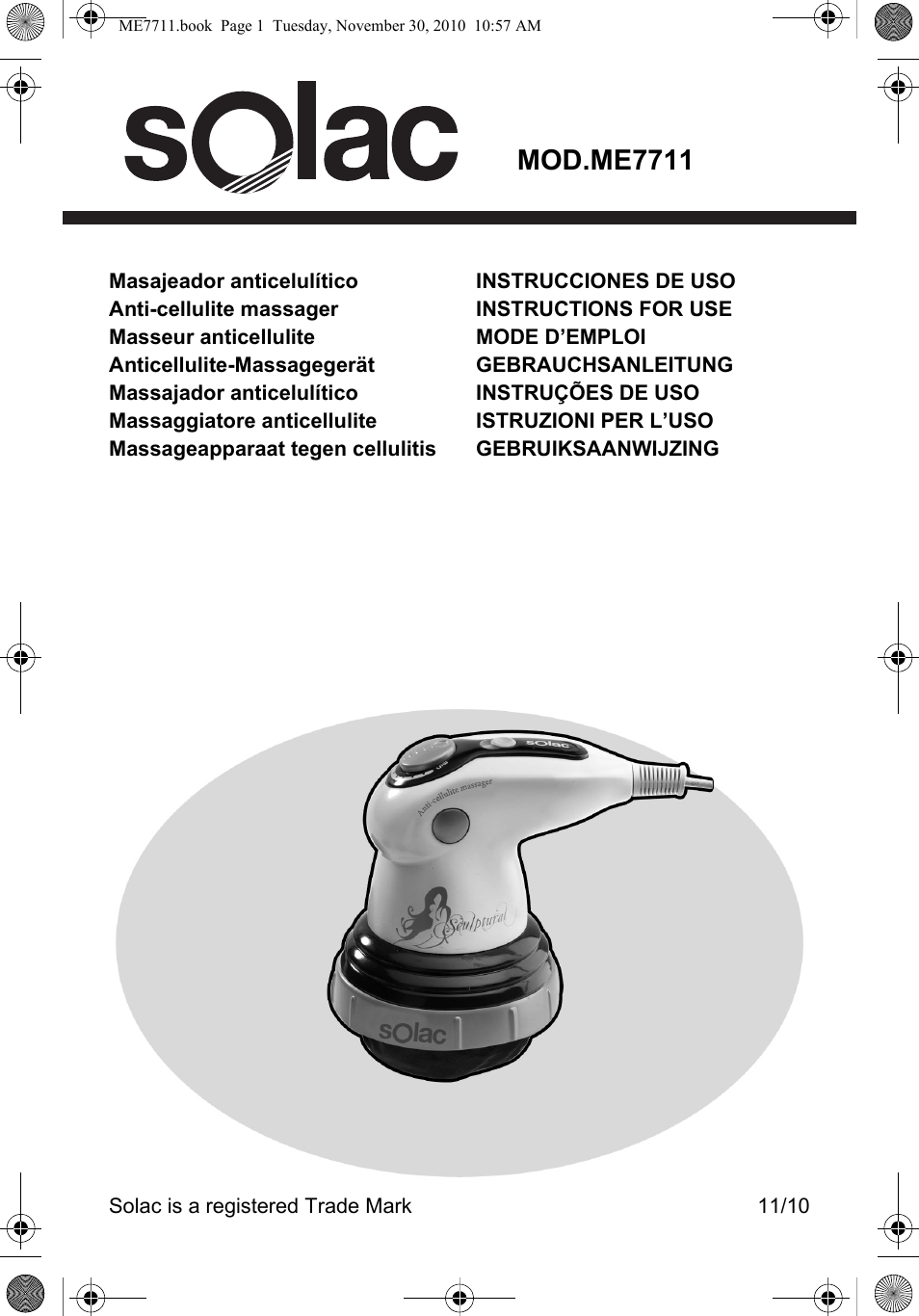 SOLAC ME7711 User Manual | 48 pages