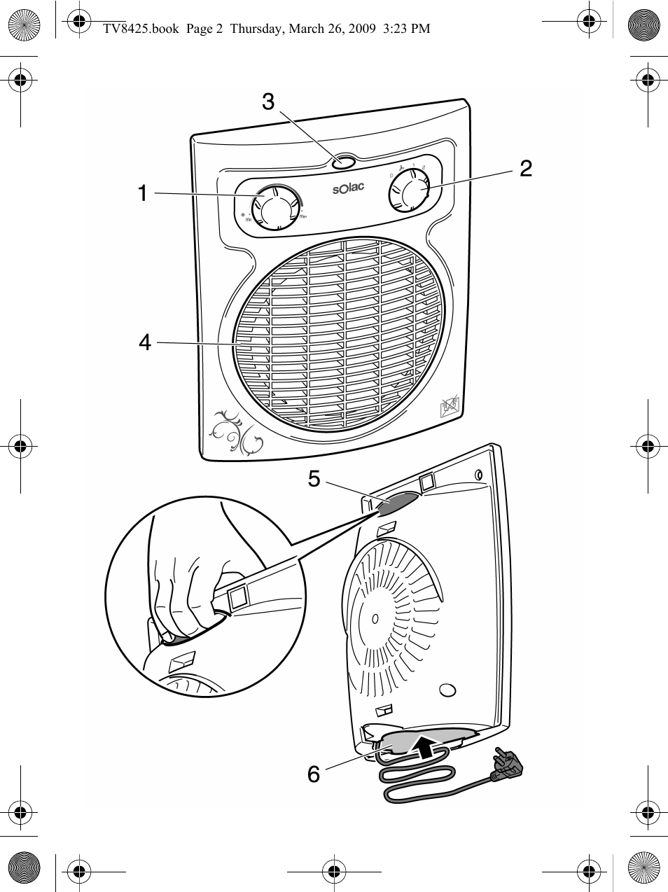 SOLAC TV8425 User Manual | Page 2 / 20